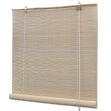 NNEVL Natural Bamboo Roller Blinds 140 x 160 cm