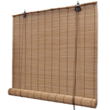 NNEVL Brown Bamboo Roller Blinds 120 x 160 cm