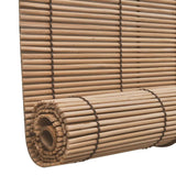 NNEVL Brown Bamboo Roller Blinds 120 x 160 cm