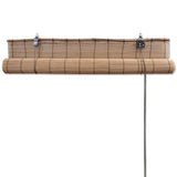 NNEVL Brown Bamboo Roller Blinds 120 x 220 cm