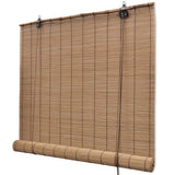NNEVL Brown Bamboo Roller Blinds 140 x 160 cm
