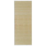 NNEVL Rectangular Natural Bamboo Rug 120 x 180 cm