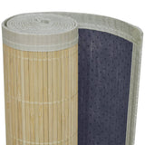 NNEVL Rectangular Natural Bamboo Rug 120 x 180 cm