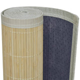 NNEVL Rectangular Natural Bamboo Rug 150 x 200 cm