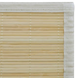 NNEVL Rectangular Natural Bamboo Rug 150 x 200 cm