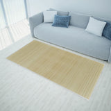 NNEVL Rectangular Natural Bamboo Rug 150 x 200 cm