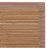 NNEVL Rectangular Brown Bamboo Rug 120 x 180 cm