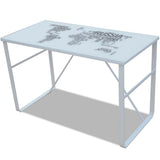 NNEVL Rectangular Desk with Map Pattern