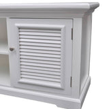 NNEVL TV Stand White Wood