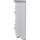 NNEVL Wooden Kitchen Wall Cabinet with Glass Door White