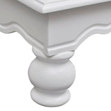 NNEVL Wooden Cabinet with 2 Doors 1 Drawer White