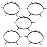 NNEVL 5 pcs Lawn Aerator Clamp with Spikes Dia. 30 cm