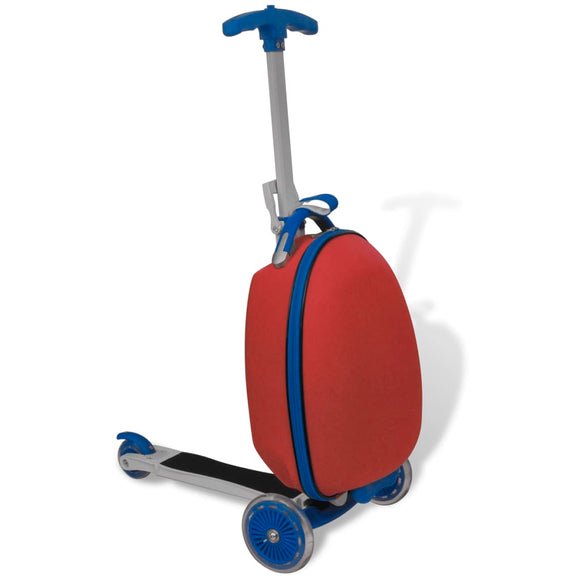 NNEVL Scooter with Trolley Case for Children Red