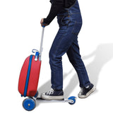 NNEVL Scooter with Trolley Case for Children Red