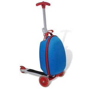 NNEVL Scooter with Trolley Case for Children Blue
