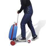 NNEVL Scooter with Trolley Case for Children Blue