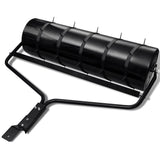 NNEVL Black Garden Lawn Roller with 5 Aerator Bands 30 cm