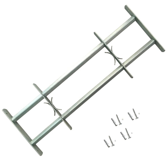 NNEVL Adjustable Security Grille for Windows with 2 Crossbars 1000-1500 mm