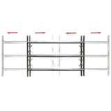 NNEVL Adjustable Security Grille for Windows with 3 Crossbars 700-1050 mm