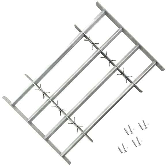 NNEVL Adjustable Security Grille for Windows with 4 Crossbars 700-1050 mm