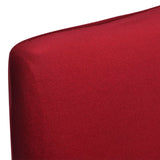 NNEVL 6 pcs Bordeaux Straight Stretchable Chair Cover