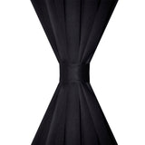 NNEVL 2 pcs Black Slot-Headed Blackout Curtains 135 x 245 cm