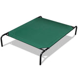 NNEVL Elevated Pet Bed with Steel Frame 90 x 60 cm