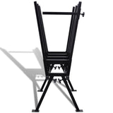 NNEVL Black Powder-Coated Saw Horse for Woodworking