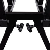 NNEVL Black Powder-Coated Saw Horse for Woodworking