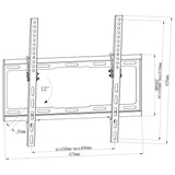 NNEVL Tilt Wall Mounted TV Bracket 400 x 400 mm 23" - 55"