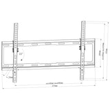 NNEVL Tilt Wall Mounted TV Bracket 600 x 400 mm 32" - 70"