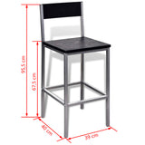 NNEVL Counter Height Breakfast Bar Set