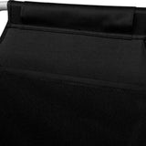 NNEVL Folding Sun Lounger with Canopy and Wheels Aluminium Black