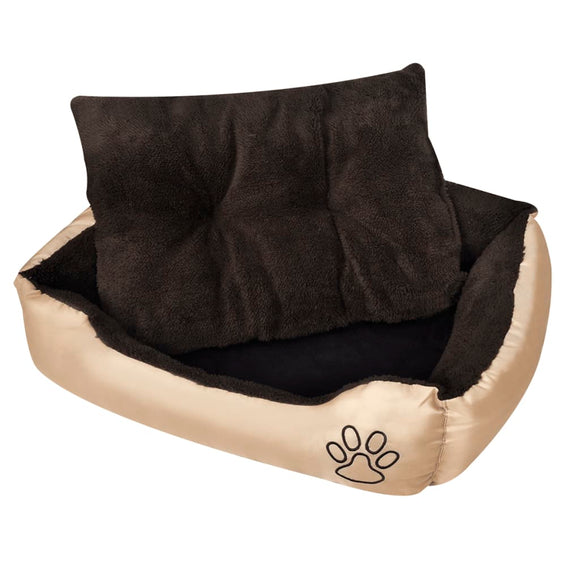 NNEVL Warm Dog Bed with Padded Cushion L