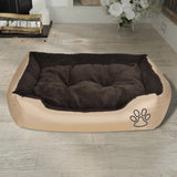 NNEVL Warm Dog Bed with Padded Cushion L
