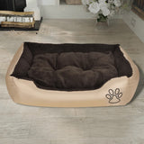 NNEVL Warm Dog Bed with Padded Cushion L