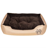 NNEVL Warm Dog Bed with Padded Cushion L