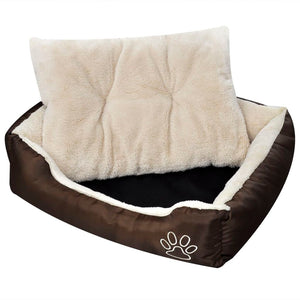 NNEVL Warm Dog Bed with Padded Cushion XL