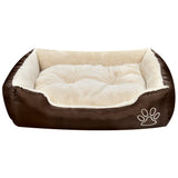 NNEVL Warm Dog Bed with Padded Cushion XL