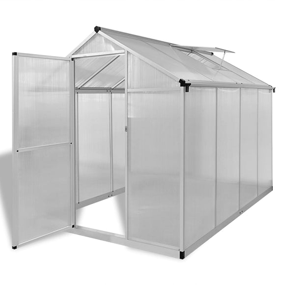 NNEVL Reinforced Aluminium Greenhouse with Base Frame 4.6 m²