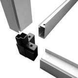 NNEVL Reinforced Aluminium Greenhouse with Base Frame 4.6 m²