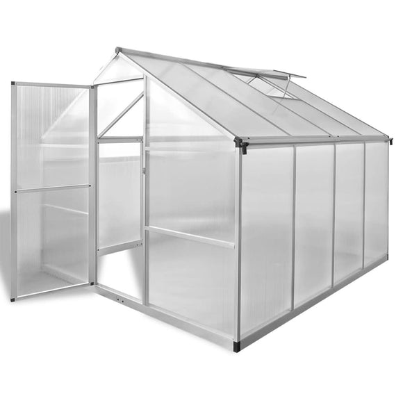 NNEVL Reinforced Aluminium Greenhouse with Base Frame 6.05 m²