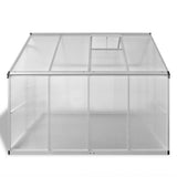 NNEVL Reinforced Aluminium Greenhouse with Base Frame 6.05 m²