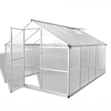 NNEVL Reinforced Aluminium Greenhouse with Base Frame 7.55 m²