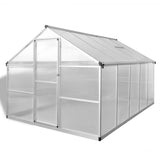 NNEVL Reinforced Aluminium Greenhouse with Base Frame 7.55 m²