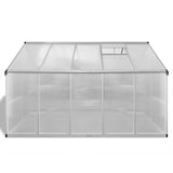 NNEVL Reinforced Aluminium Greenhouse with Base Frame 7.55 m²