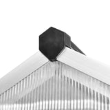 NNEVL Reinforced Aluminium Greenhouse with Base Frame 7.55 m²