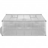 NNEVL Reinforced Aluminium Greenhouse with Base Frame 9.025 m²