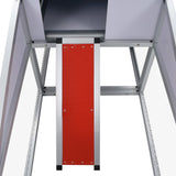 NNEVL Chicken Coop with Runs and 1 Nest Box Aluminium