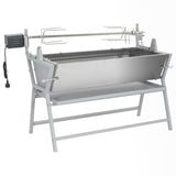 NNEVL BBQ Rotisserie Spit Iron and Stainless Steel